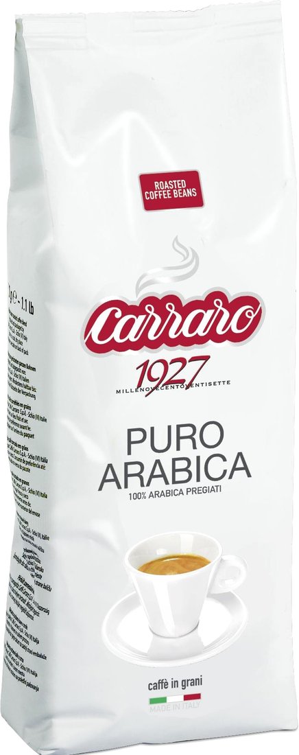 

Кофе Carraro Puro Arabica в зернах 500 г