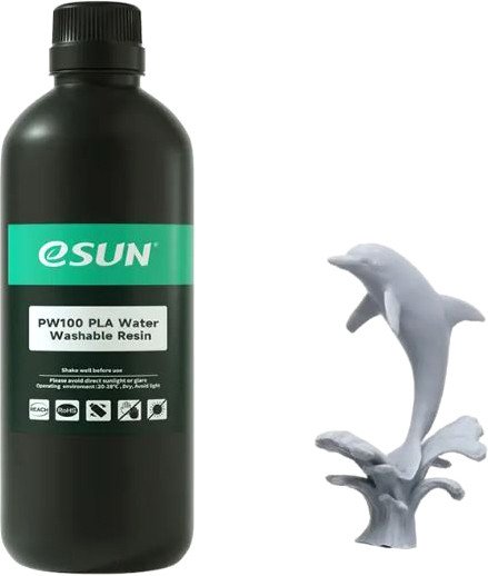 

Фотополимер eSUN PW100 PLA Water Washable Resin 500 г (серый)