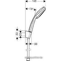 Душевой гарнитур  Hansgrohe Croma 100 Vario/Porter'S (27594000)