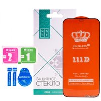 Защитное стекло Case 111D для iPhone 12 Pro Max (черный глянец)