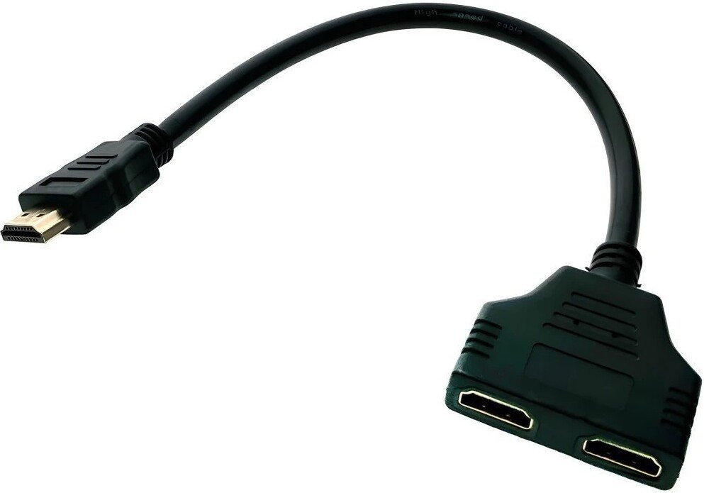 Разветвитель Espada EHDMIM2xHDMIF25 (черный)