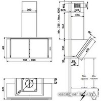 Кухонная вытяжка Faber SCACCO X/V BK A90