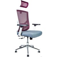 Офисное кресло Norden Гарда SL L-035S-0-12-1-206 (белый/вишневый/серый)