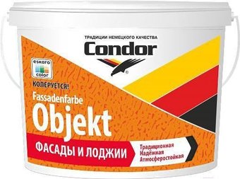 Краска Condor Fassadenfarbe Objekt 3.75 кг (белый)