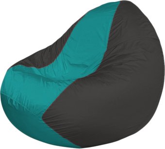 Кресло-мешок Flagman Classic K2.1-221 (темно-серый/бирюзовый)