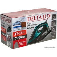 Утюг Delta LUX DE-3000 (черный/бирюзовый)