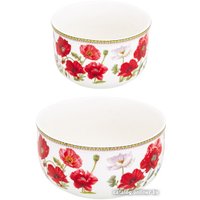 Набор салатников Elan Gallery Маки 420500