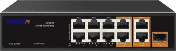 

Неуправляемый коммутатор TRASSIR TR-NS13111S-120-8PoE