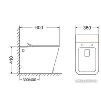 Унитаз приставной SantiLine SL-5033