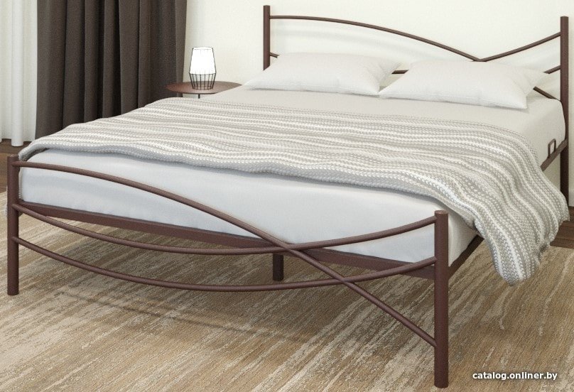 Кровать ИП Князев Калифорния 90x200 (коричневый)