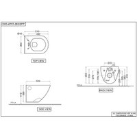 Унитаз подвесной Jaquar Continental CNS-WHT-963SPP