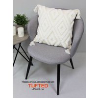 Чехол на подушку Matex Tufted ALEX-024 (теплый белый)