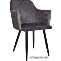 Стул AksHome Brit (серый велюр/черный)