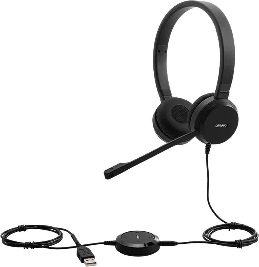 

Офисная гарнитура Lenovo Pro Wired Stereo VoIP Headset