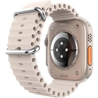 Умные часы XO M9 Ultra (серебристый, с серым силиконовым ремешком)