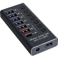 USB-хаб USBTOP USB Type-A - 6xUSB Type-A/1xUSB Type-C 559234