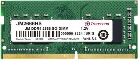 

Оперативная память Transcend JetRam 8GB DDR4 SODIMM PC4-21300 JM2666HSG-8G