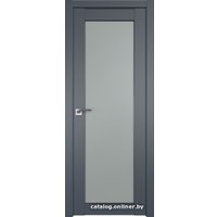 Межкомнатная дверь ProfilDoors 2.19U L 70x200 (антрацит, стекло матовое)