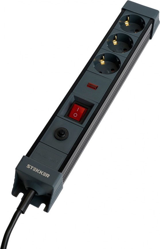 Сетевой фильтр Stekker HM22-31-03 50154 (черный)