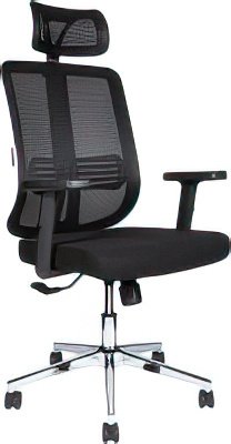 Офисное кресло Norden Tema Сhrome 2D 216A-Сhrome-2D-B-BB (хром/черный)