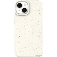 Чехол для телефона Case Recycle для iPhone 14 (белый матовый)