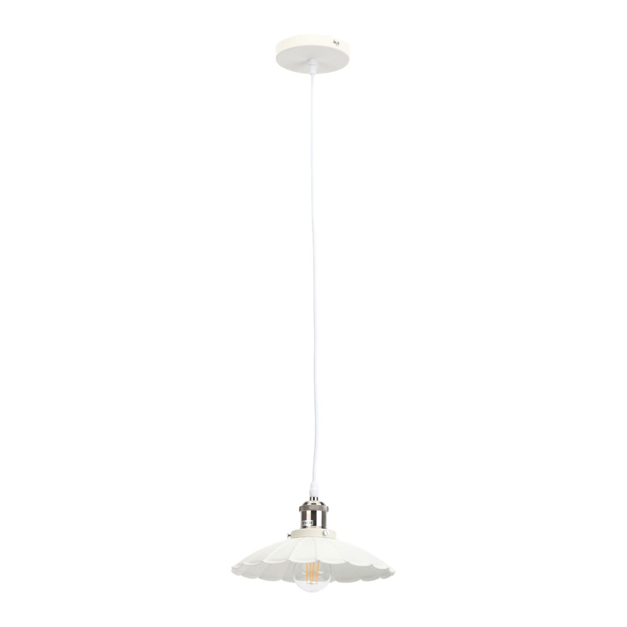 

Подвесная люстра ЭРА Loft PL3 WH/SN