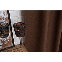 Комплект штор Delfa СШД-050 Naturel Blackout (160x270, шоколадный, А85822)