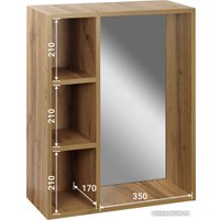 Зеркало Doratiz Лофт 60 2712.113 (с полками, ватан)