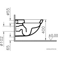Унитаз подвесной Vitra Form 500 4305B003-0075