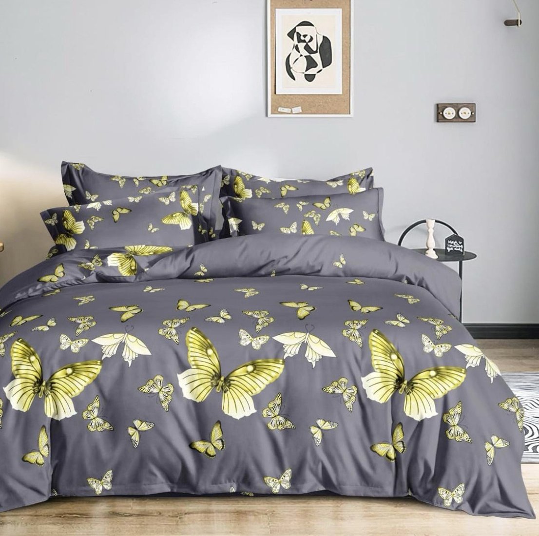 

Евро комплект постельного белья Alleri Эко Сатин Евро СС-565