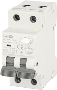 

Дифференциальный автомат GEYA GYR9N 1P+N 16A B 6кА 30 мА AC GYR9NMB1630MA