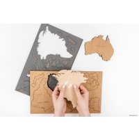Пазл Woodary Карта мира XXL на английском языке 3265