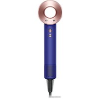 Фен Dyson HD15 Supersonic (с переходником на евровилку, синий/розовое золото)