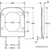 Унитаз подвесной Kolo Modo Pure Rimfree L33123000+L30116000 с сиденьем микролифт