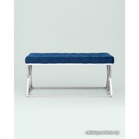 Банкетка Stool Group Инсигния (вельвет синий/серебро)