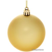 Елочная игрушка Серпантин Матовый шар 7 см 3 шт (золотистый) 183-904