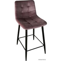 Стул AksHome Mia (пыльная роза велюр HLR25/черный)