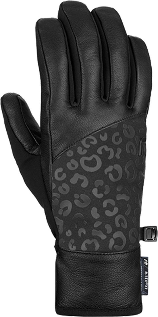 

Горнолыжные перчатки Reusch Beatrix R-TEX XT 6331277-7053 (р-р 8, Black/Black Leopard)