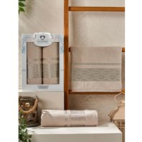 Набор полотенец Two Dolphins Laguna 11822 (2 шт, в коробке, бежевый)