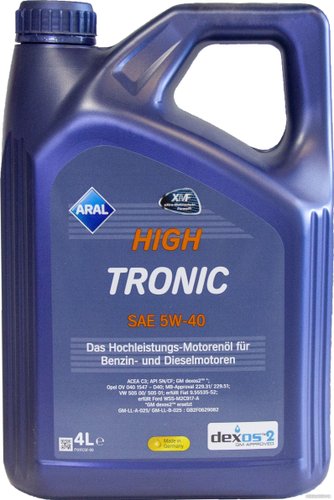 Моторное масло Aral High Tronic SAE 5W-40 4л