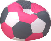 Мяч оксфорд (серый/белый/розовый, XXL, smart balls)