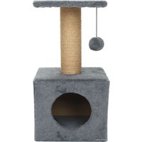 Домик Cat House с полкой 0.65 (джут серый)