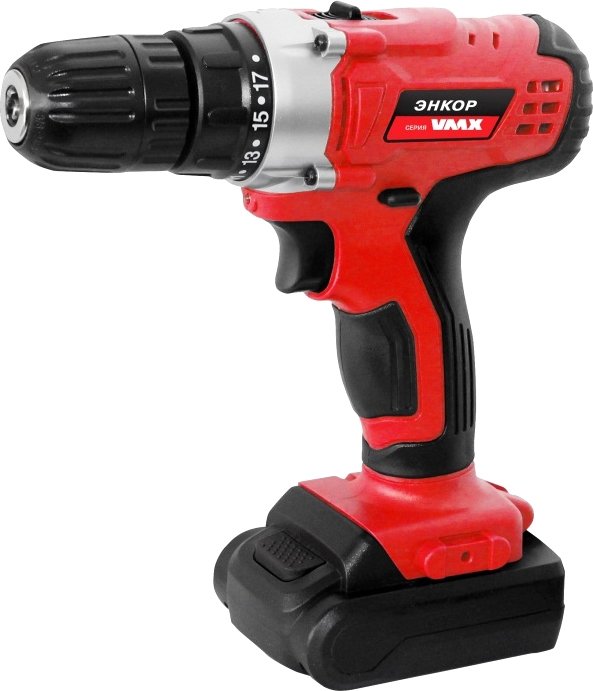 

Дрель-шуруповерт Энкор VDS-10/18LS 510027 (с 2-мя АКБ)