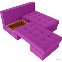 Модульный диван Лига диванов Сплит 101961 (фиолетовый)