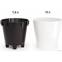 Горшок Альтернатива Лея М8862 (10 л, белый)