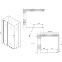 Душевой уголок Abber Sonnenstrand AG04110S-S90