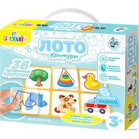 Развивающая игра Десятое королевство 10KOR Plastic Лото Контуры 04006
