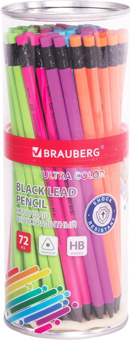 

Набор простых карандашей BRAUBERG Ultra Color 880762 (72 шт)