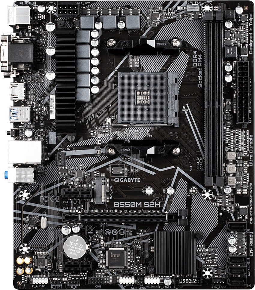 

Материнская плата Gigabyte B550M S2H (rev. 1.0)