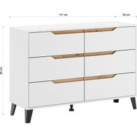 Комод ЭлиГард Eyva 6S (белый)